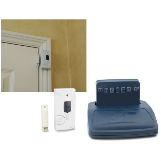 Care Call Pack 6 comprises a Pager, Trickle Charger and Magnetic door monitor