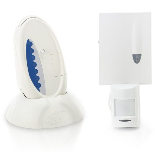 Care Call Pack 9 comprises a SignWave Portable sound and flash receiver and PIR Movement monitor