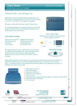 Care Call System Data Sheets