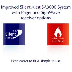 Improved Silent Alert SA3000 System with Pager and SignWave receiver options.